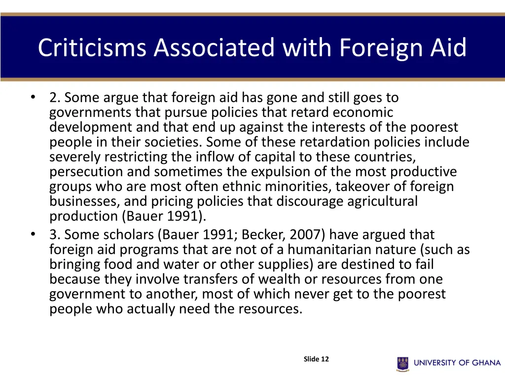 criticisms associated with foreign aid 1