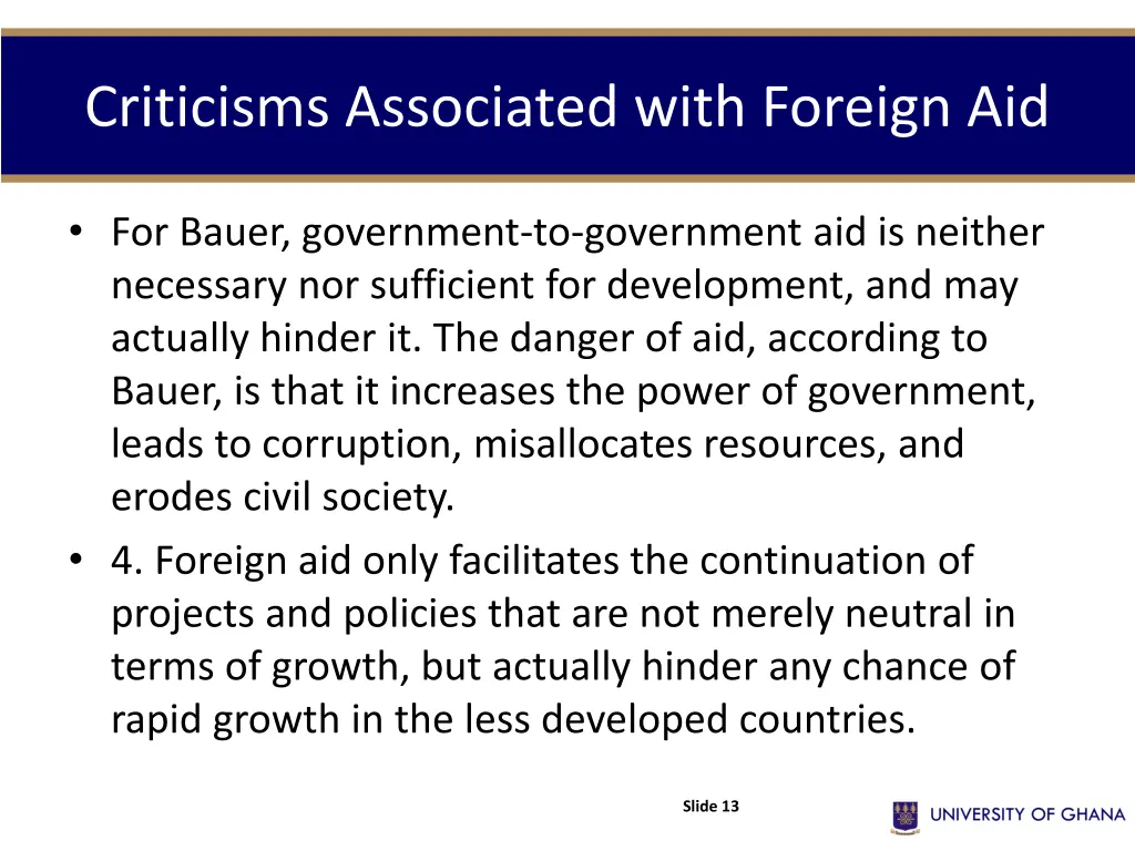 criticisms associated with foreign aid 2