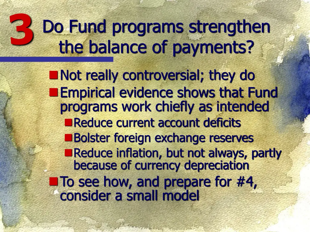 do fund programs strengthen the balance