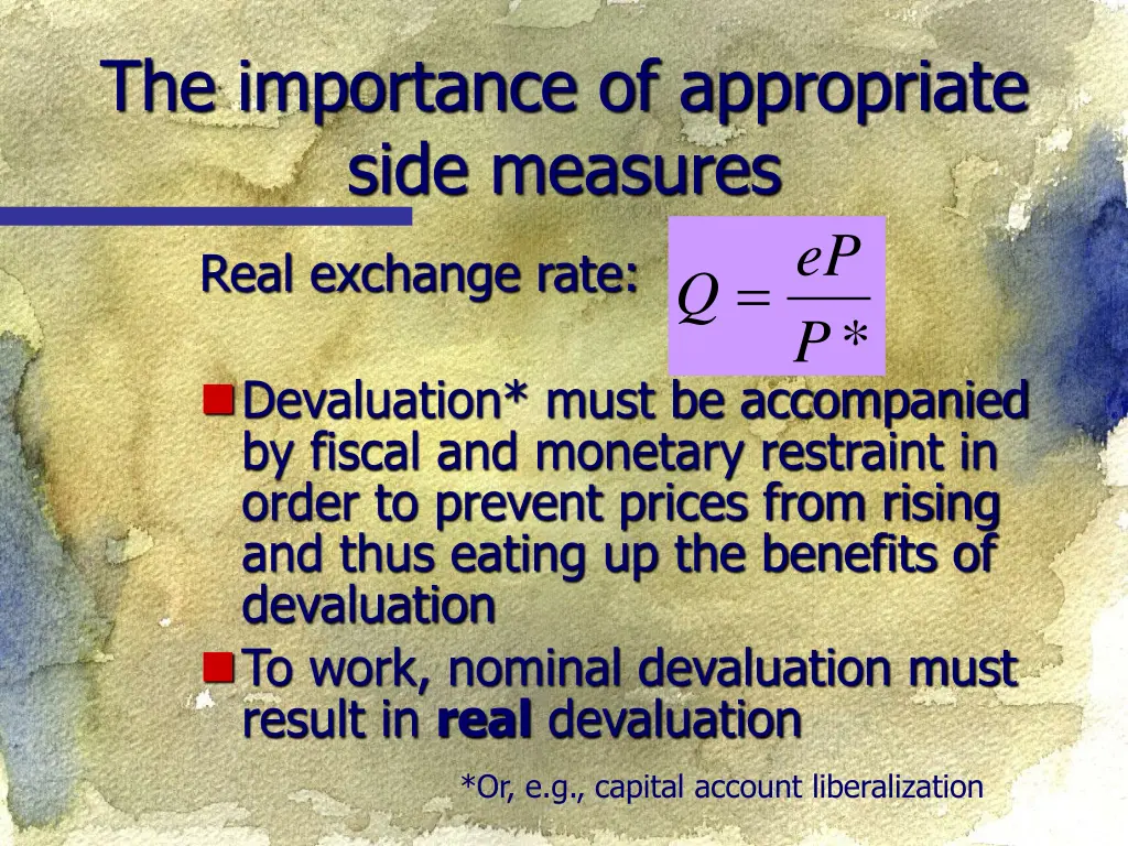 the importance of appropriate side measures