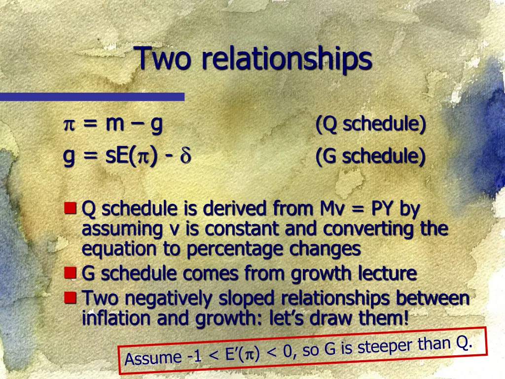 two relationships
