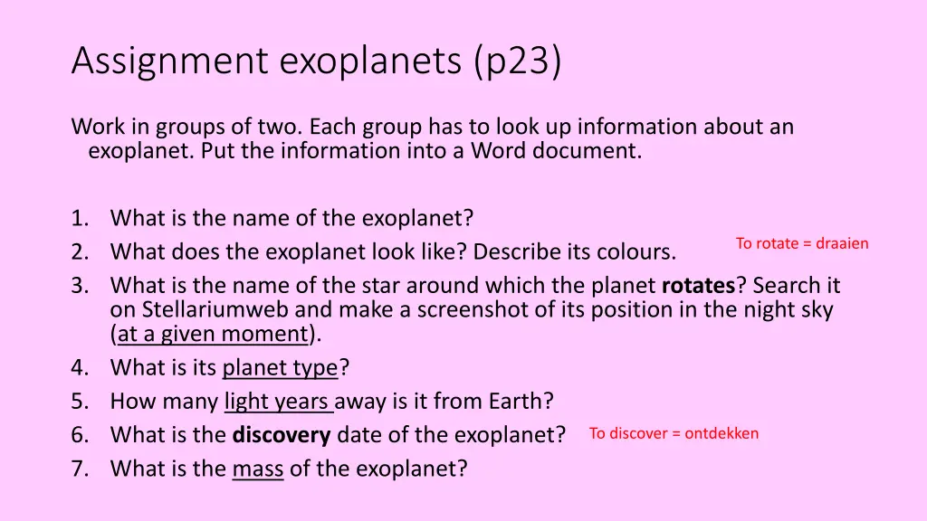 assignment exoplanets p23
