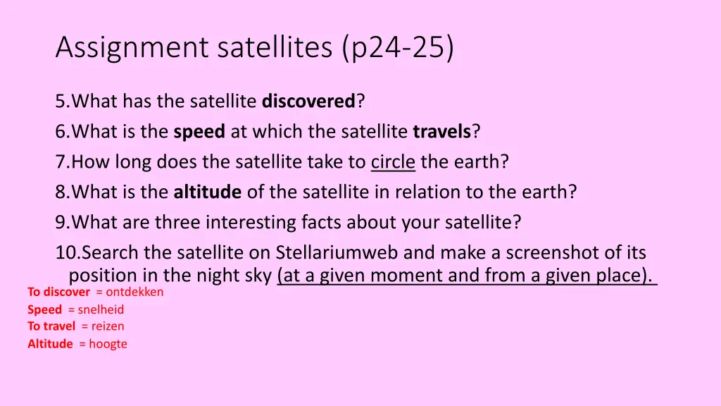 assignment satellites p24 25 1