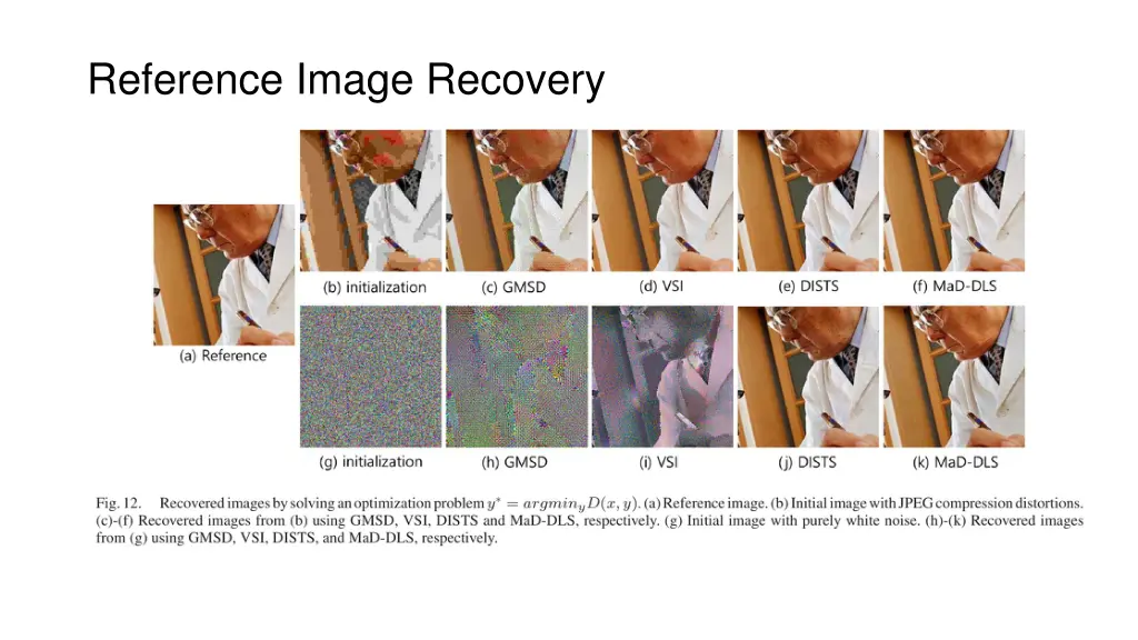 reference image recovery