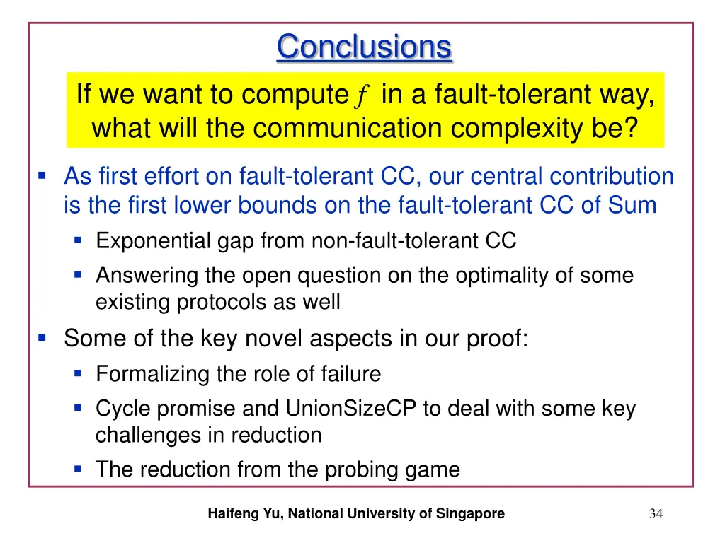 conclusions