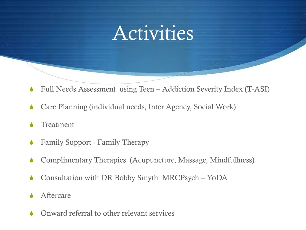 activities