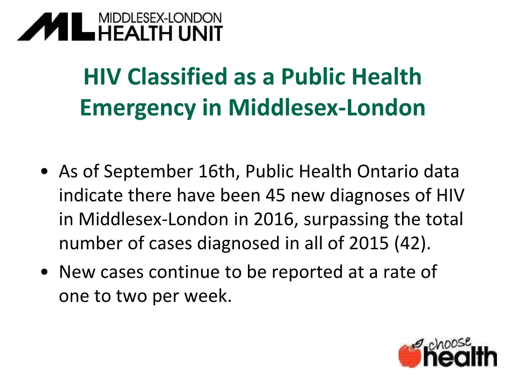 hiv classified as a public health emergency