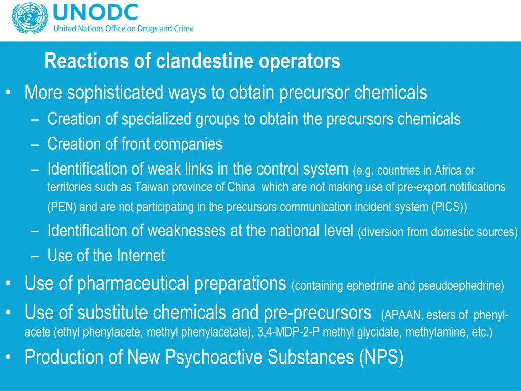 reactions of clandestine operators more