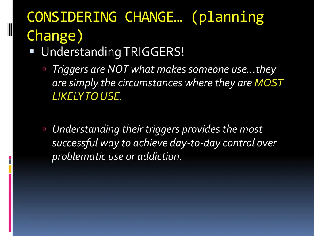 considering change planning change understanding