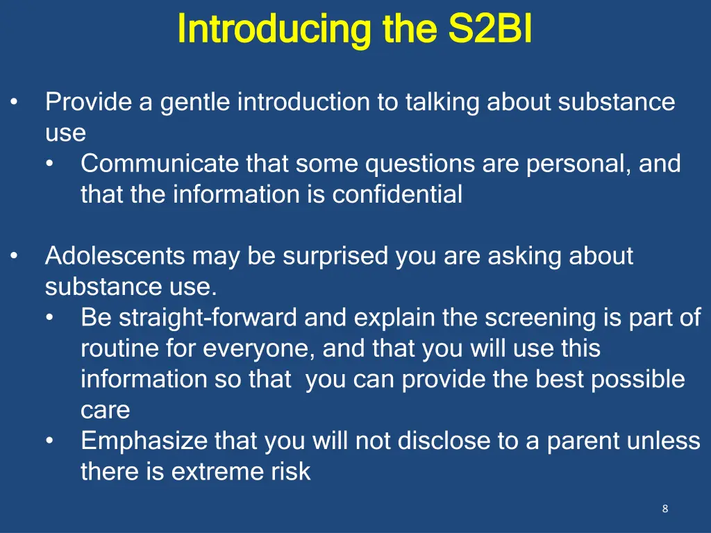 introducing the s2bi introducing the s2bi