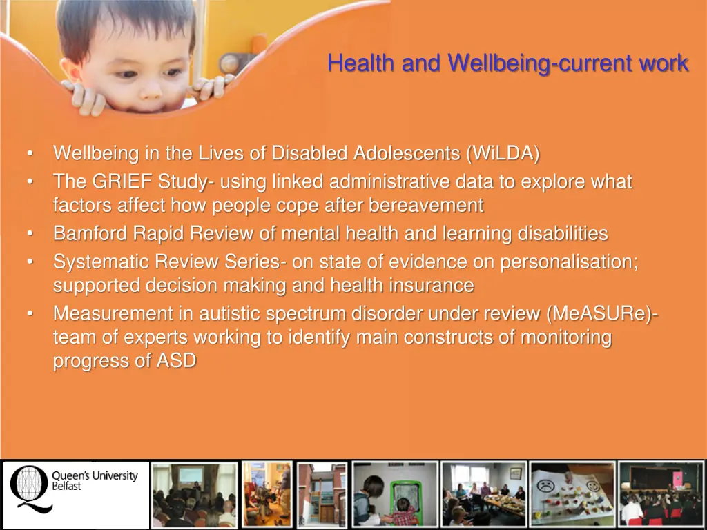 health and wellbeing current work