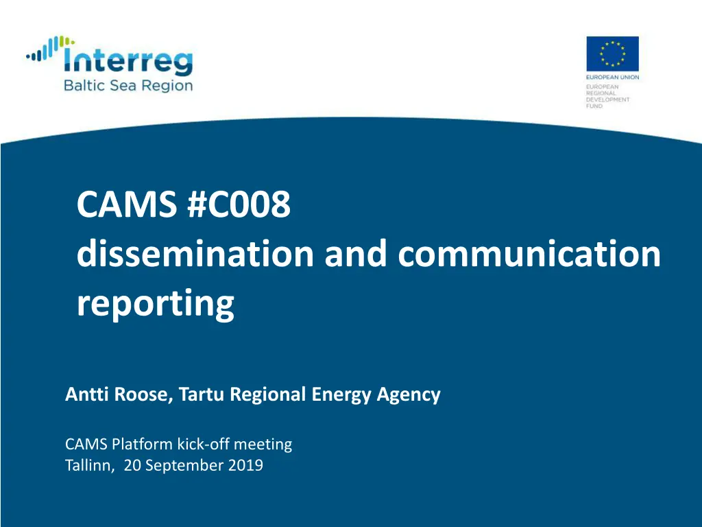 cams c008 dissemination and communication