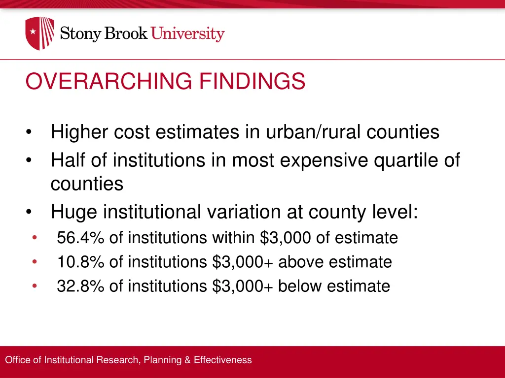overarching findings