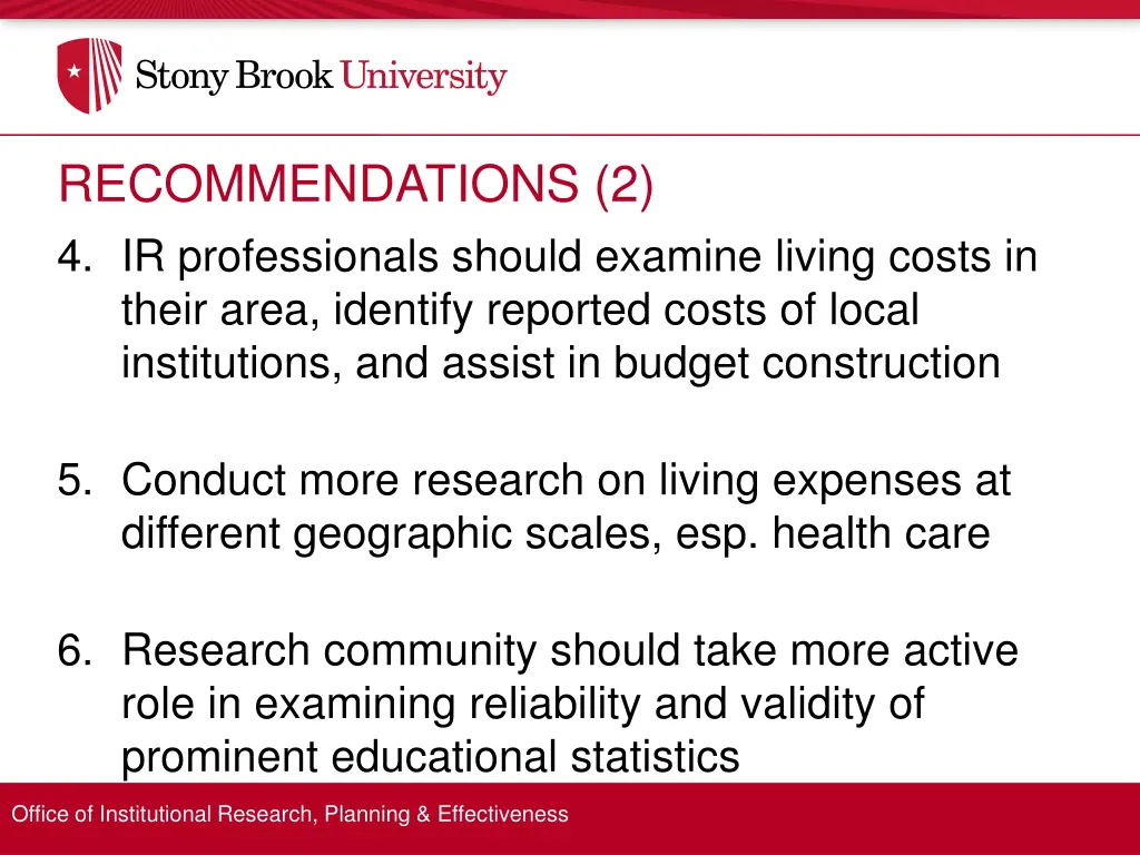 recommendations 2