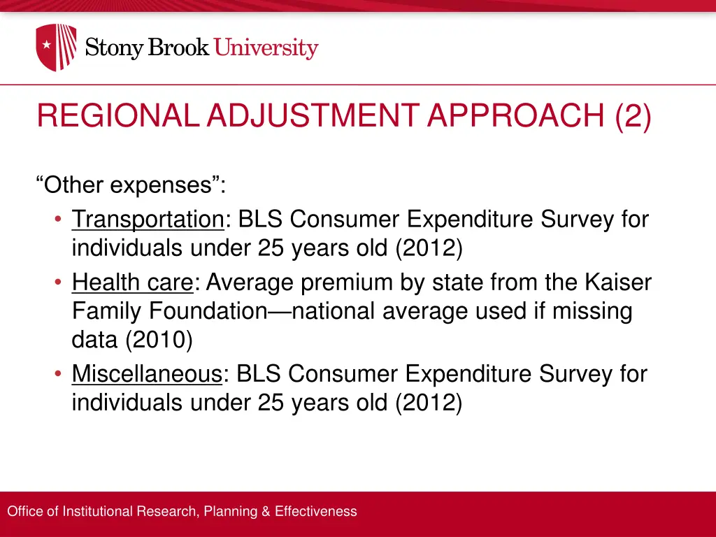 regional adjustment approach 2
