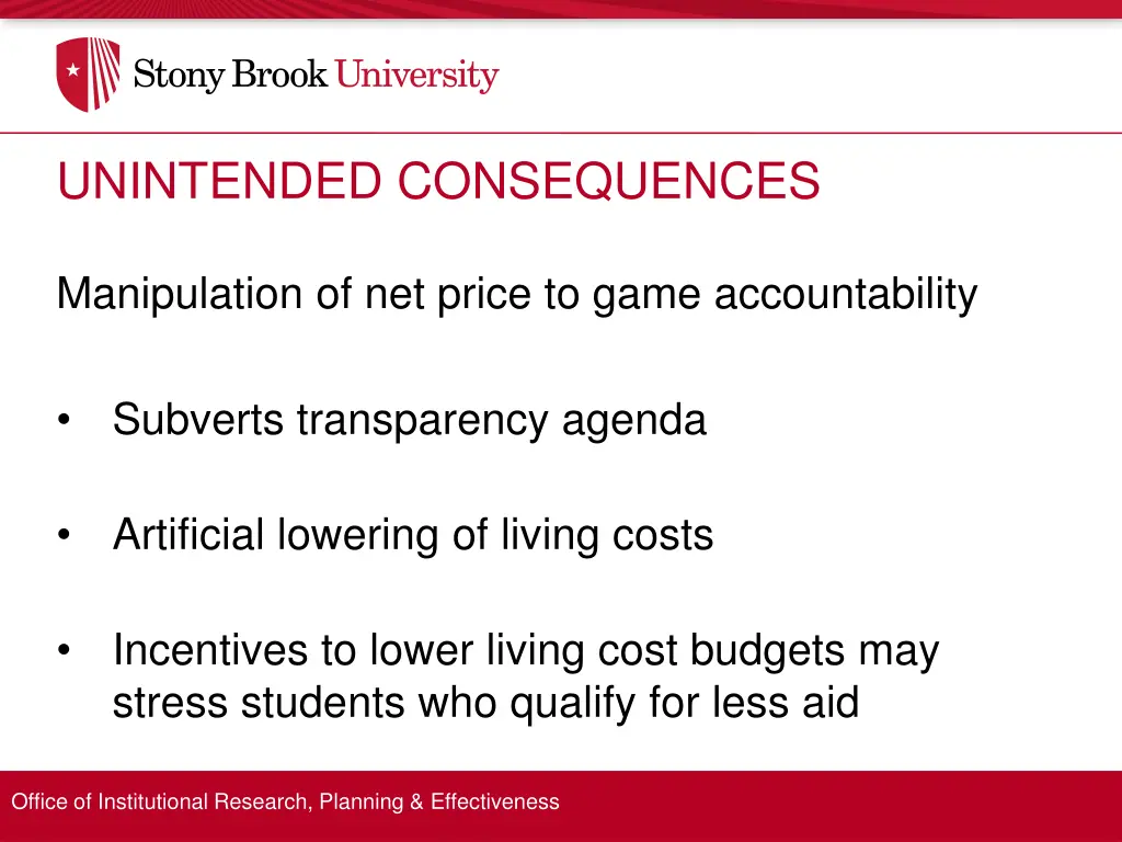 unintended consequences