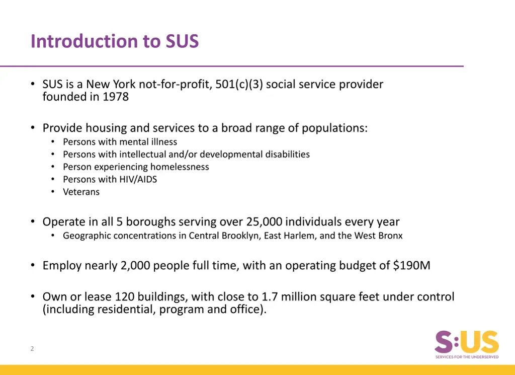 introduction to sus