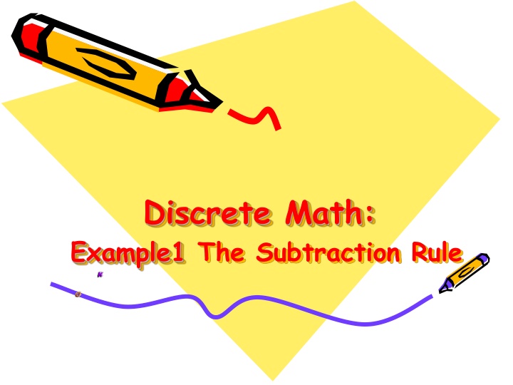 discrete math example1 the subtraction rule