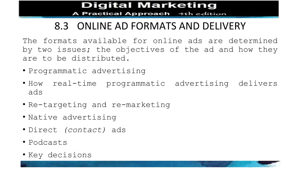 8 3 online ad formats and delivery the formats