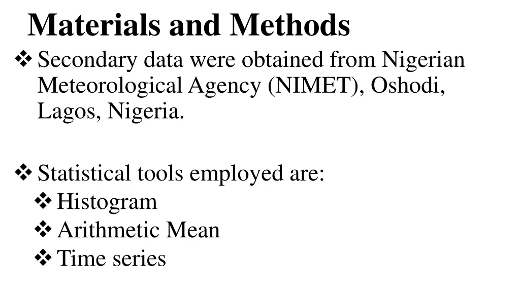 materials and methods secondary data were