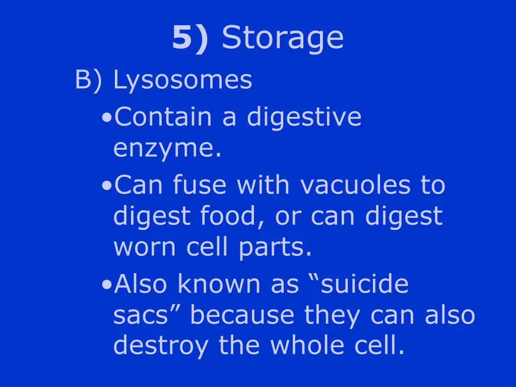 5 storage