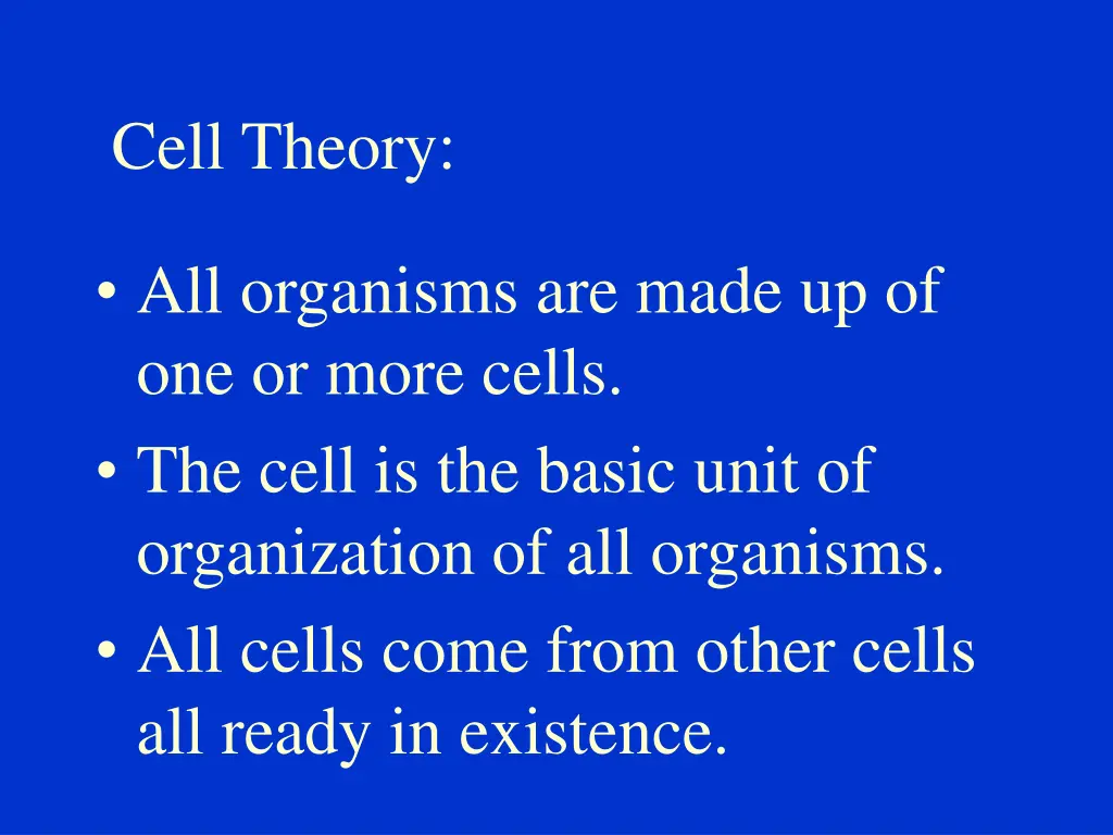 cell theory