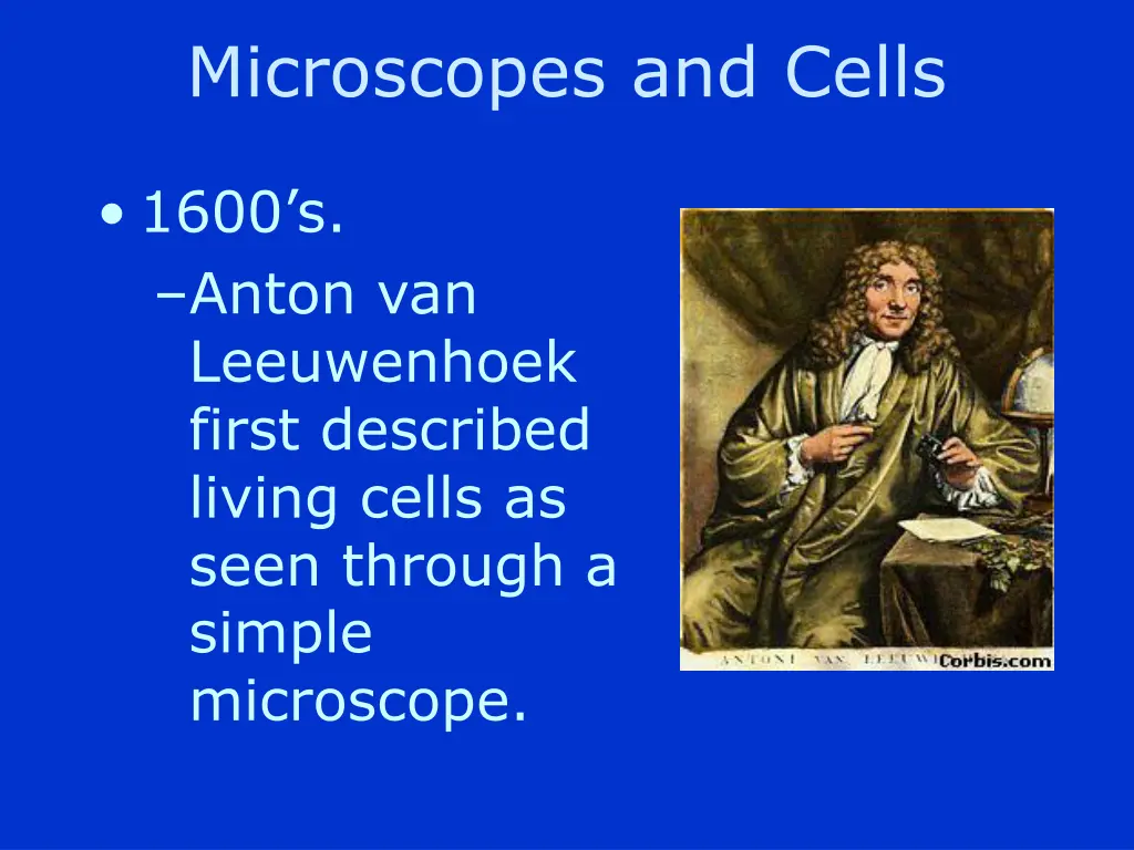 microscopes and cells