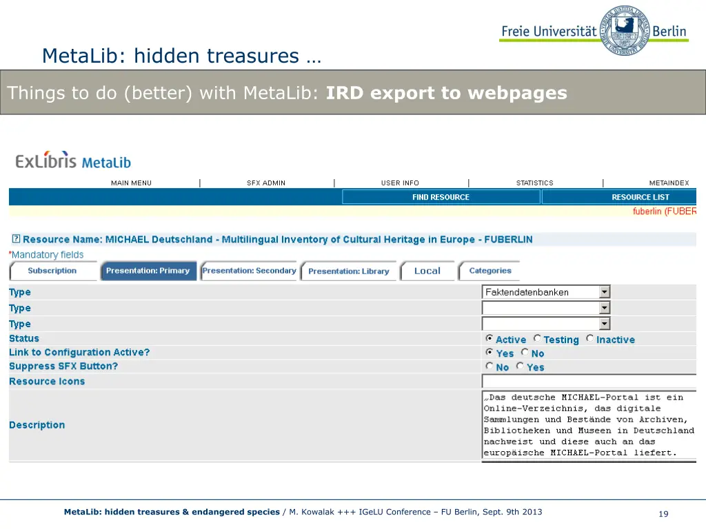metalib hidden treasures 17
