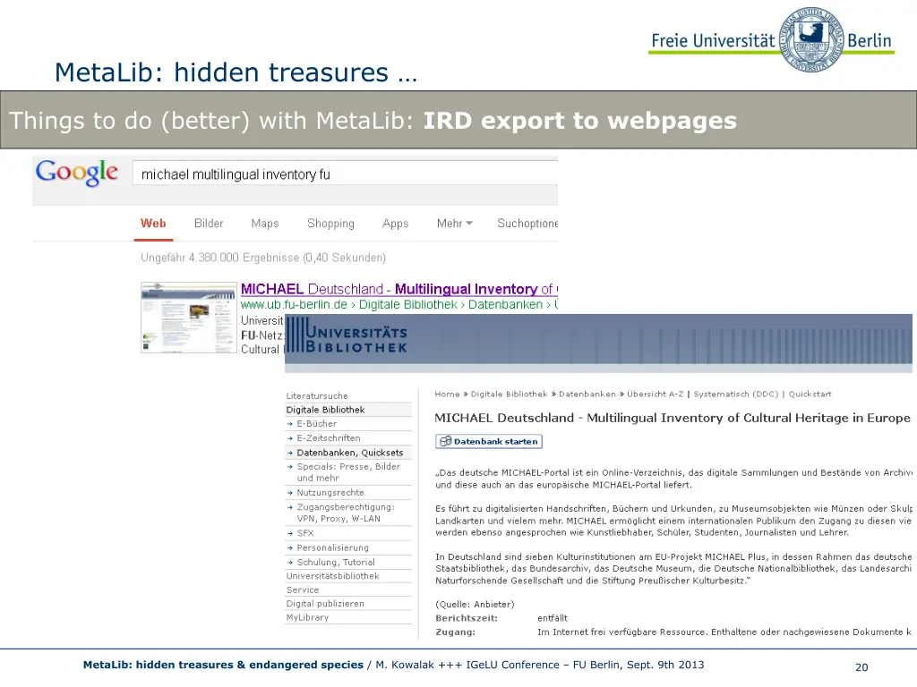 metalib hidden treasures 18