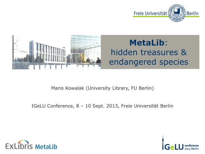 metalib hidden treasures endangered species