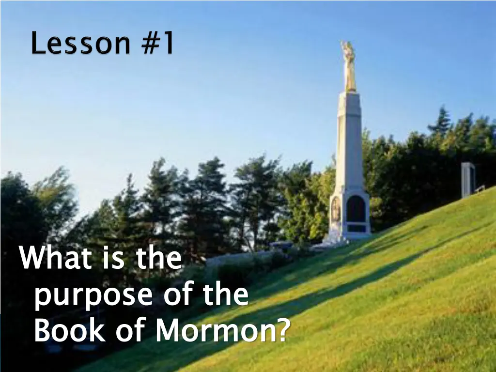 what is the purpose of the book of mormon