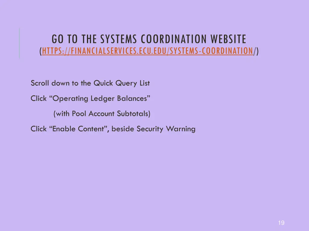 go to the systems coordination website https 2