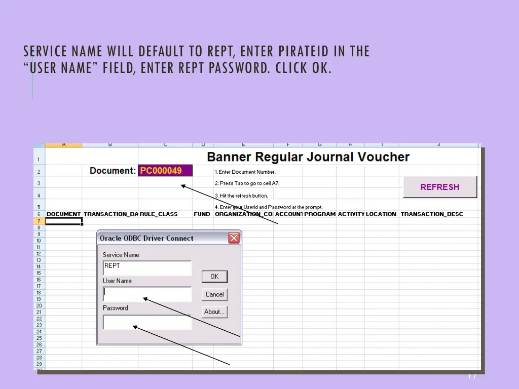 service name will default to rept enter pirateid 1