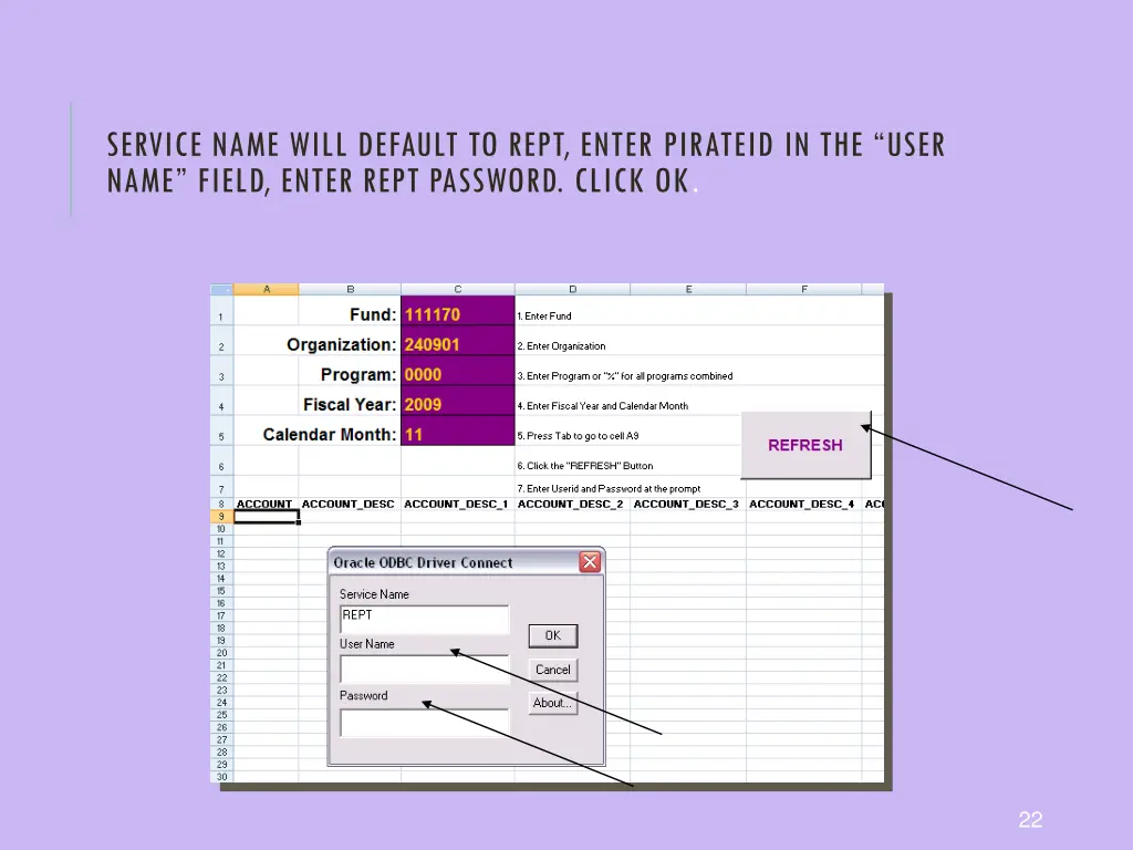 service name will default to rept enter pirateid 2