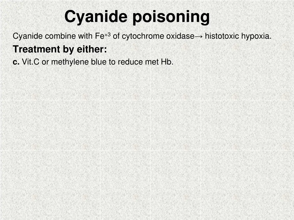 cyanide poisoning