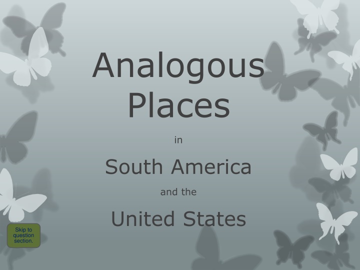 analogous places