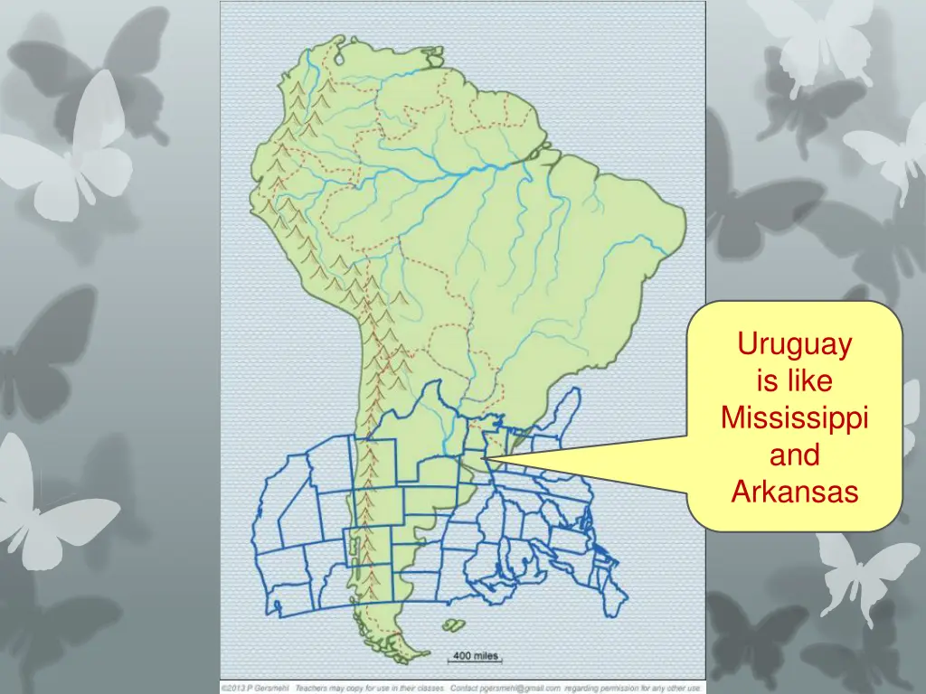 uruguay is like mississippi and arkansas