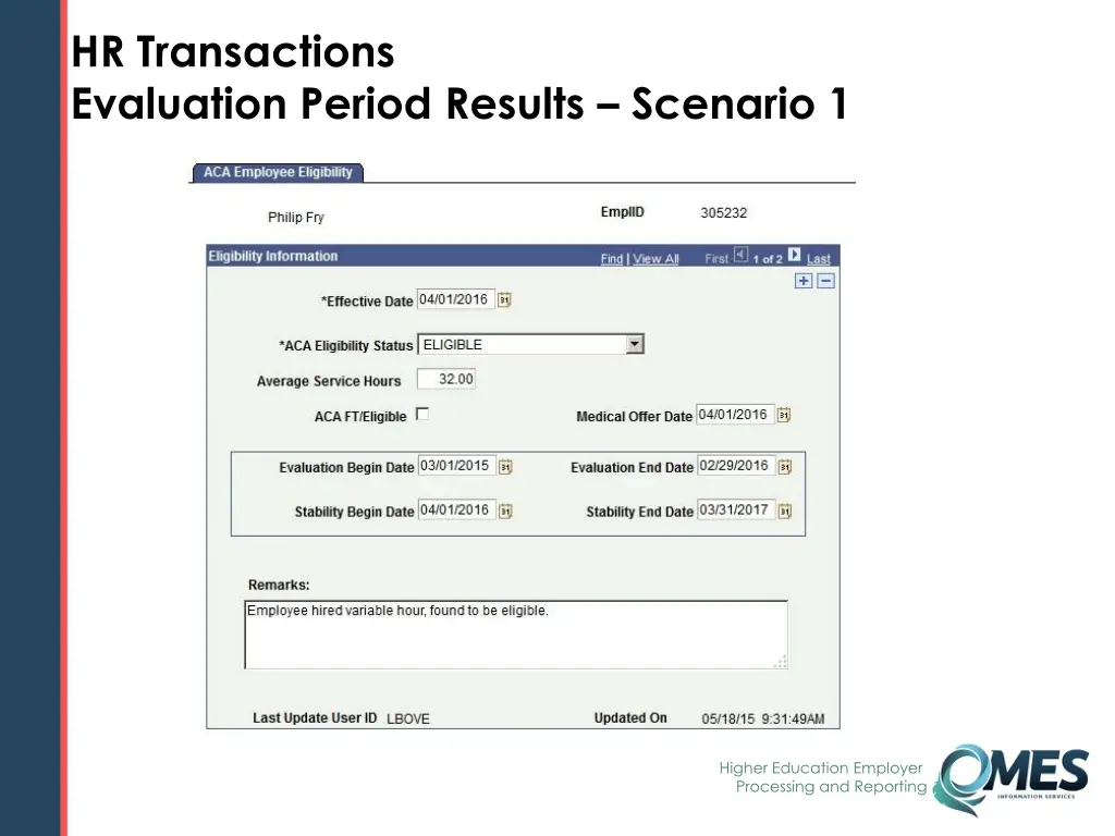 hr transactions evaluation period results 4