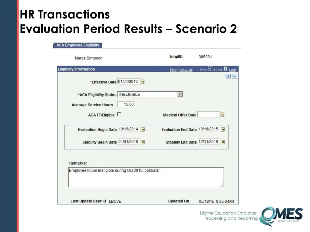 hr transactions evaluation period results 7