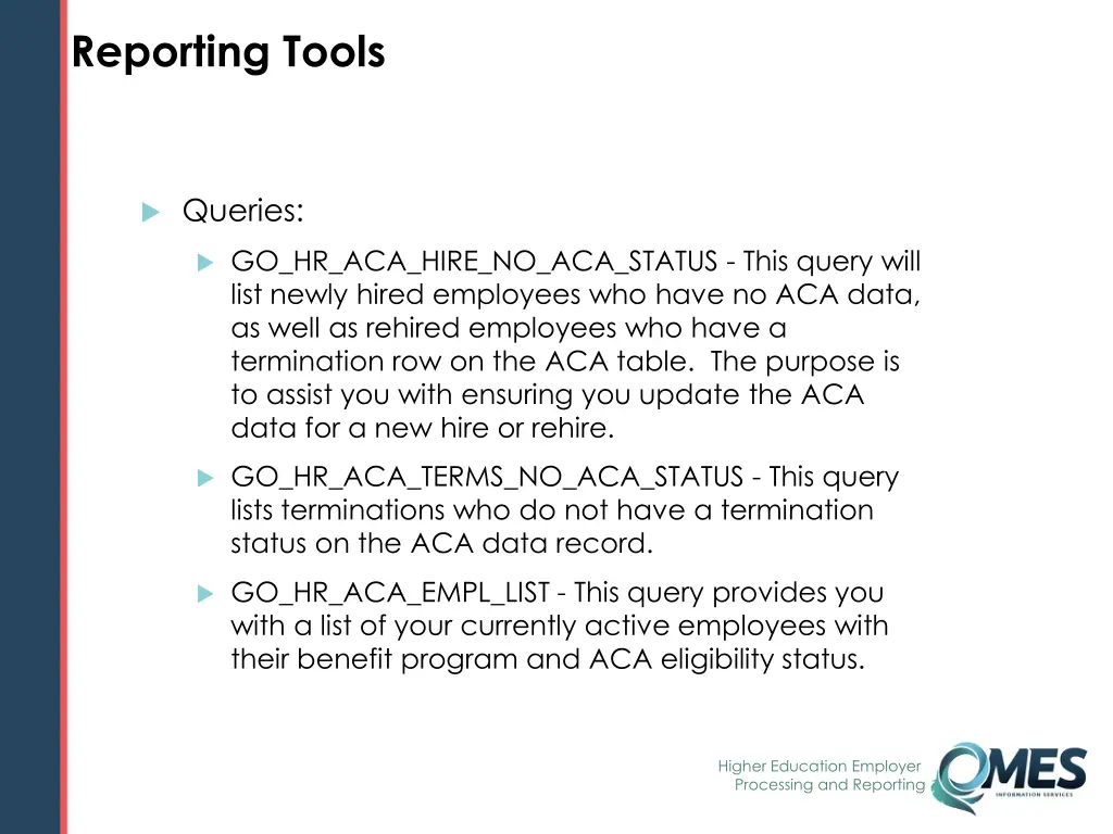 reporting tools 1
