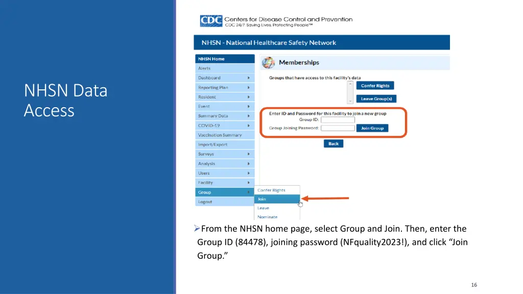 nhsn data access