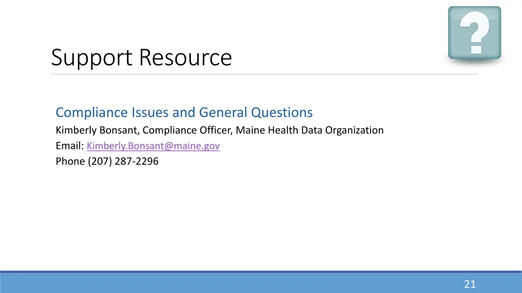 support resource
