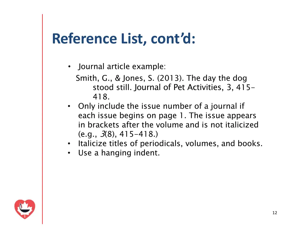 reference list cont d