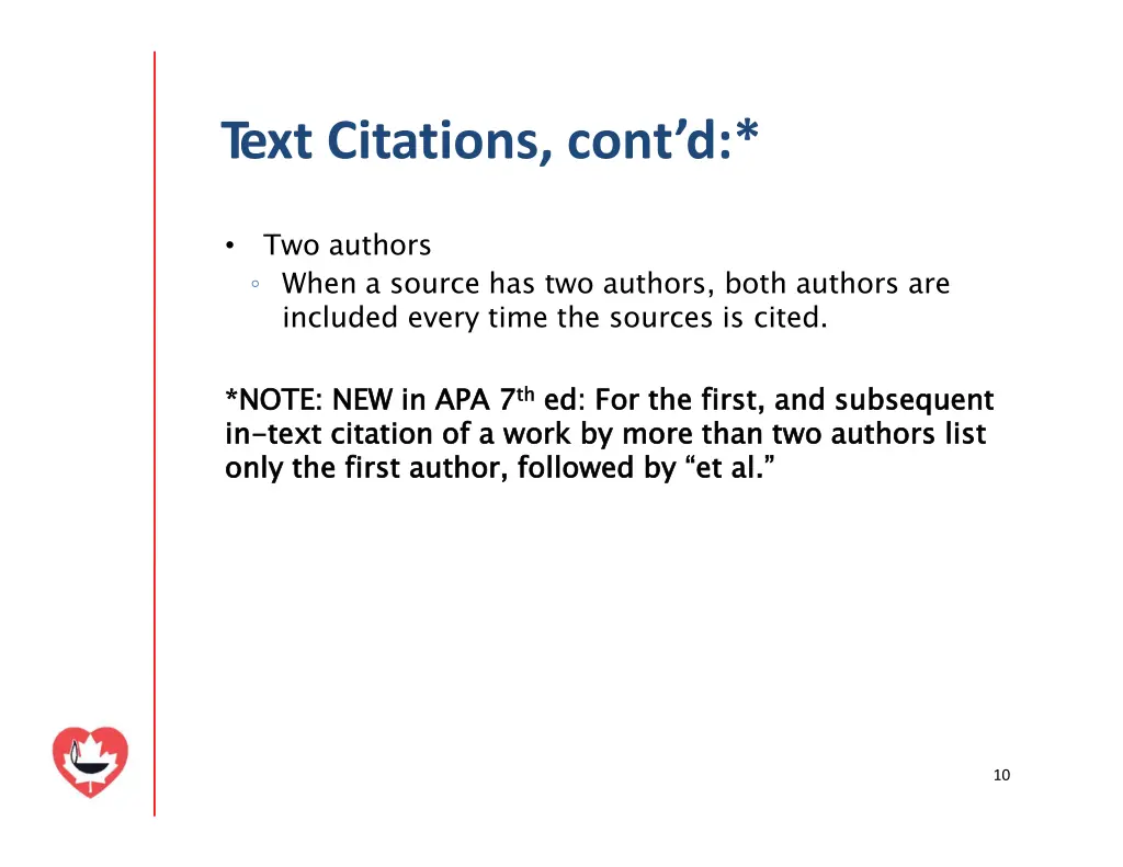 text citations cont d