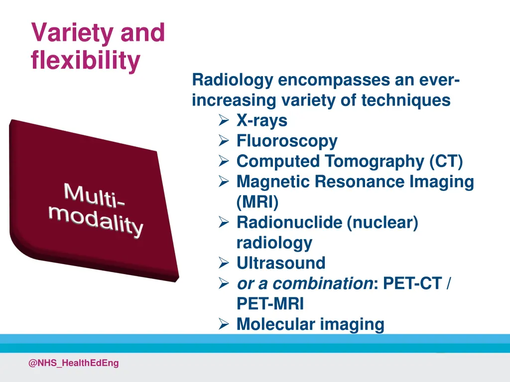 variety and flexibility