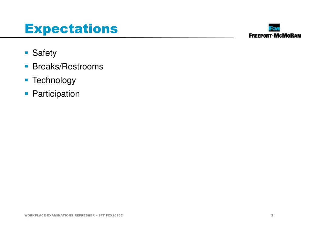 expectations