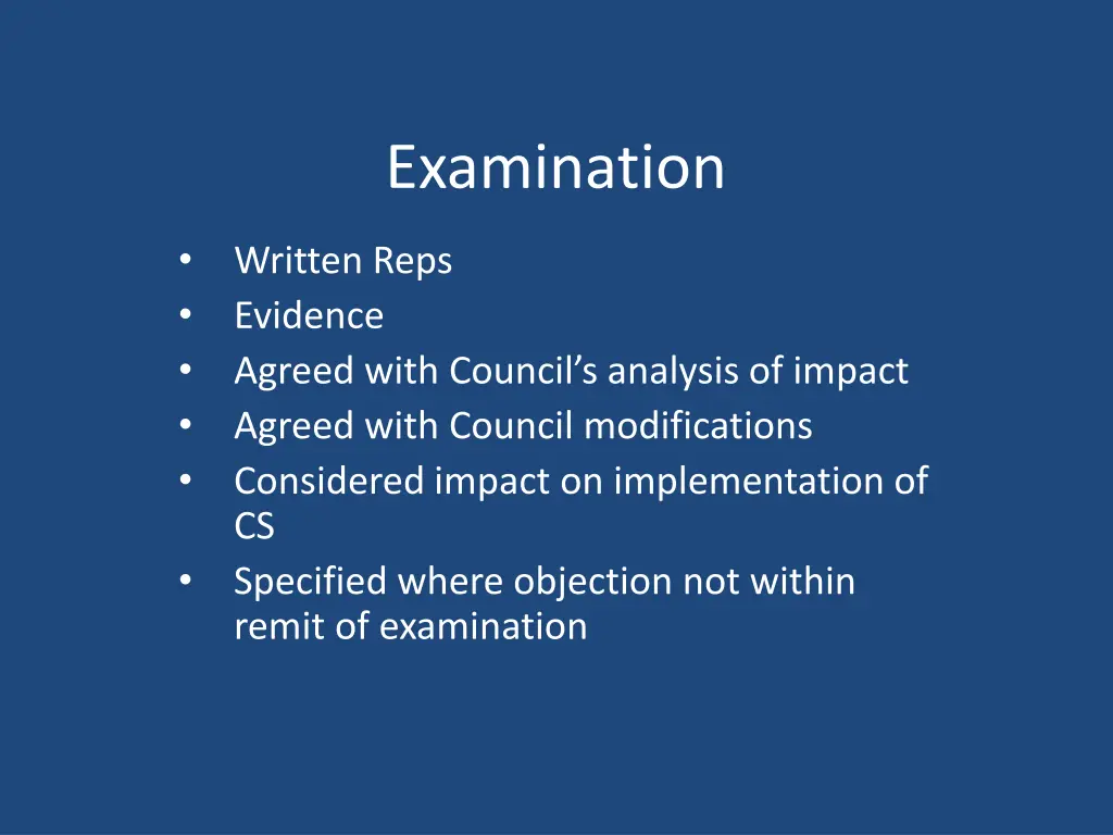 examination