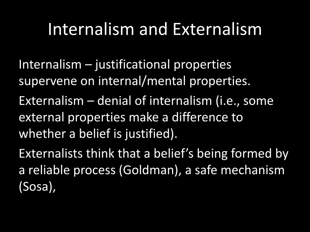 internalism and externalism 3