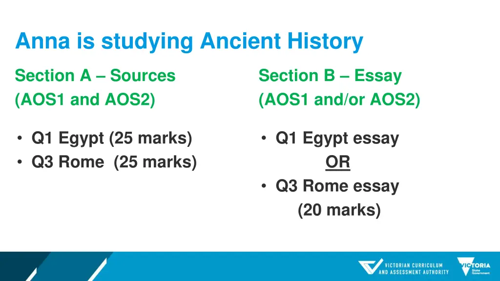 anna is studying ancient history