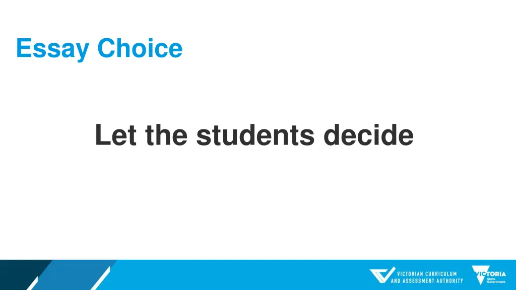 essay choice